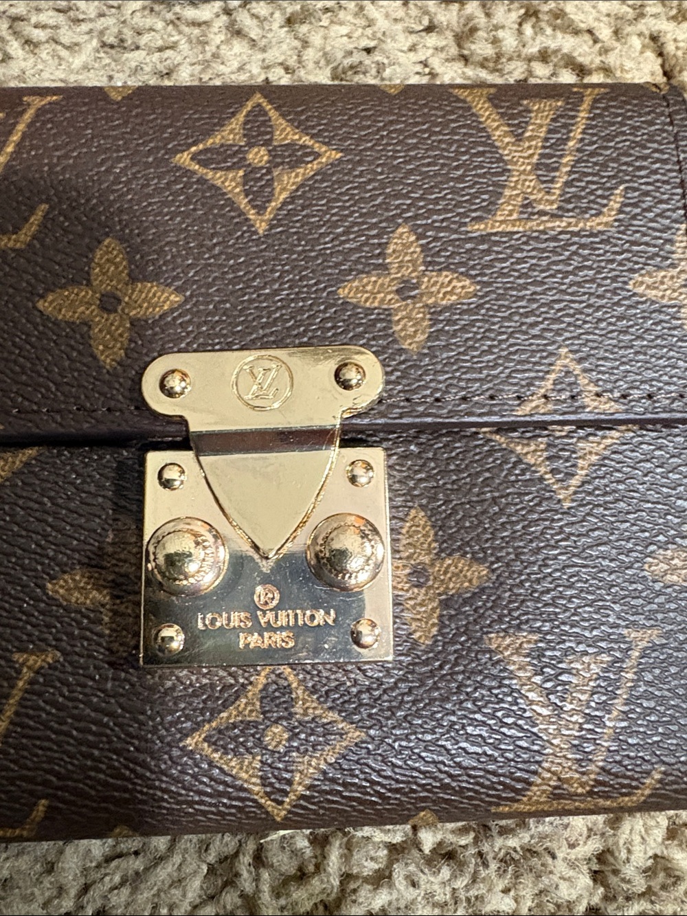 Louis Vuitton Monogram Canvas Small Wallet in Brown and Gold - Picture 2 of 7